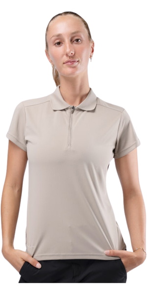 2026 Zhik Mujer Polo De Manga Corta UVactive ATP-0086-W-STN - Stone